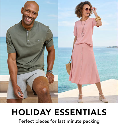 Holiday Essentials. Perfect pieces for last minute packing